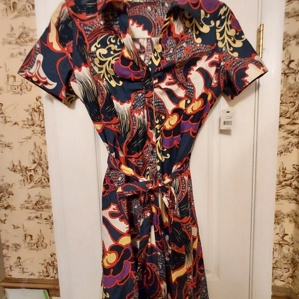 Tahari button front dress size 10